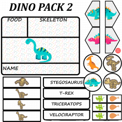 Dino PACK  2  w wersji PDF - 23 strony A4