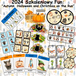 Szkoleniowy Fun: "Autumn, Halloween and Christmas on the Run" + Mega Pack materiałów