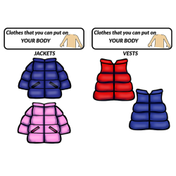 Clothes Pack (55 elementów+ sylwety) w 2 rozmiarach, w wersji PDF