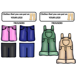 Clothes Pack (55 elementów+ sylwety) w 2 rozmiarach, w wersji PDF