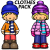 Clothes Pack (55 elementów+ sylwety) w 2 rozmiarach, w wersji PDF