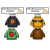 Clothes Pack (55 elementów+ sylwety) w 2 rozmiarach, w wersji PDF