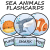 Sea Animals -  flashcards wraz z podpisami  w wersji PDF